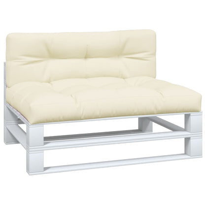 Cuscini per Pallet 2 pz Crema in Tessuto | homemem39
