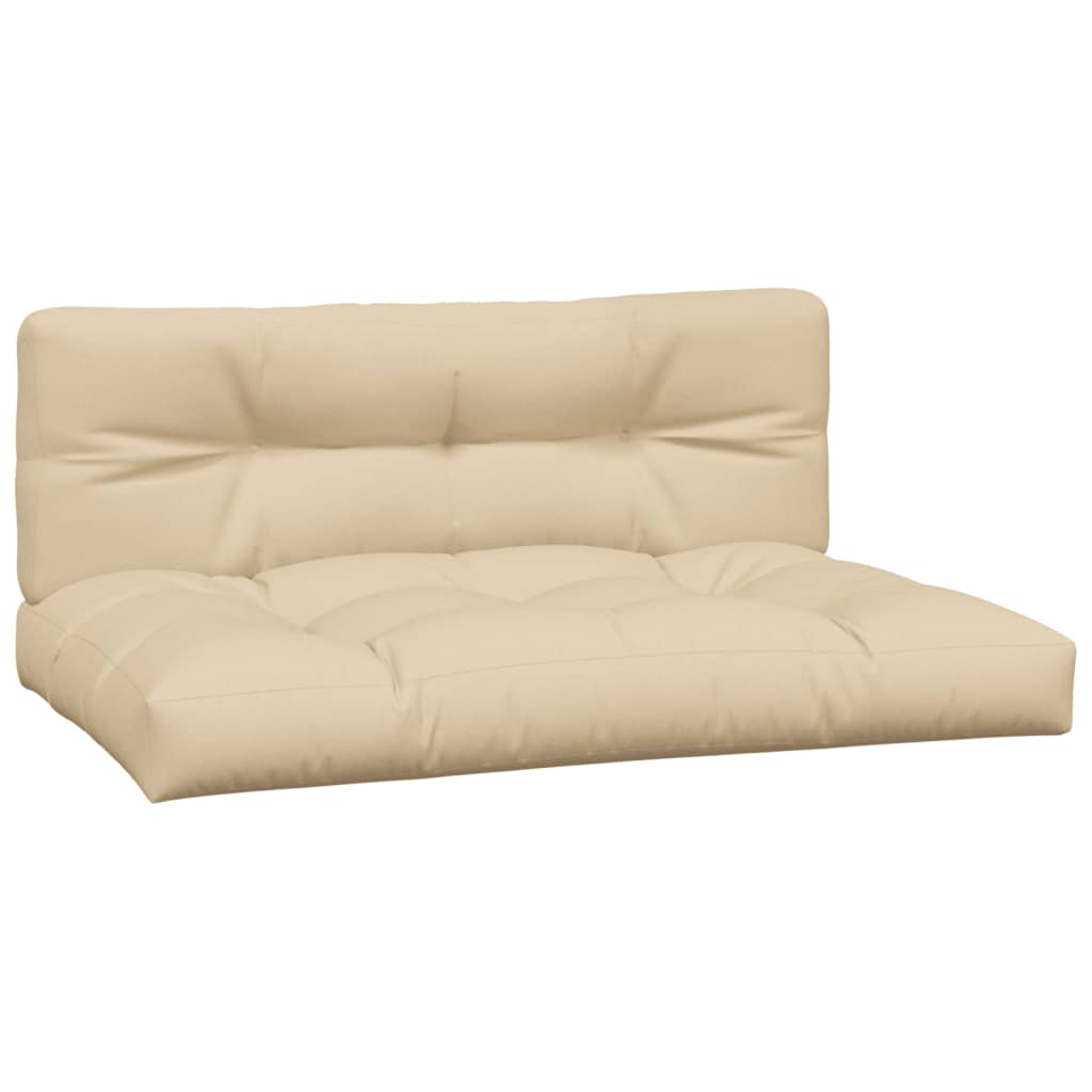 Cuscini per Pallet 2 pz Beige in Tessuto | homemem39