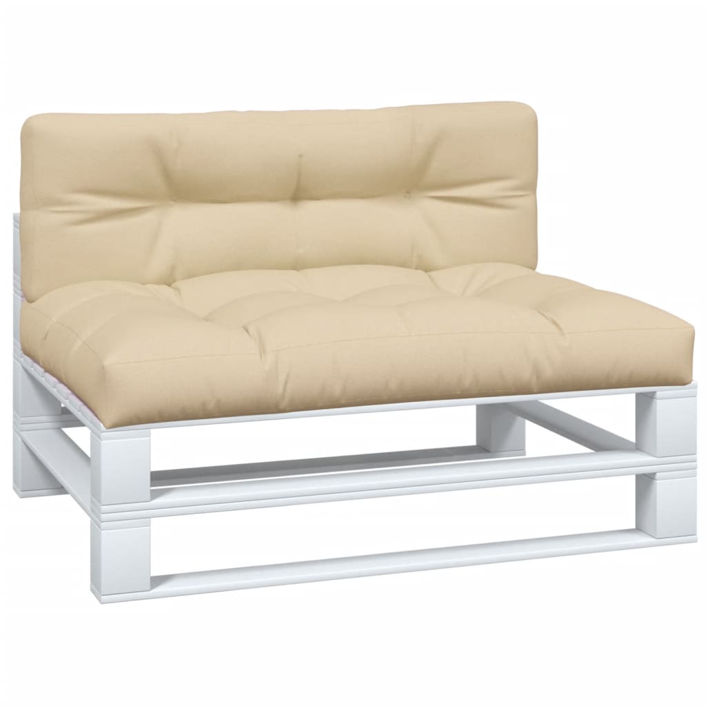 Cuscini per Pallet 2 pz Beige in Tessuto | homemem39