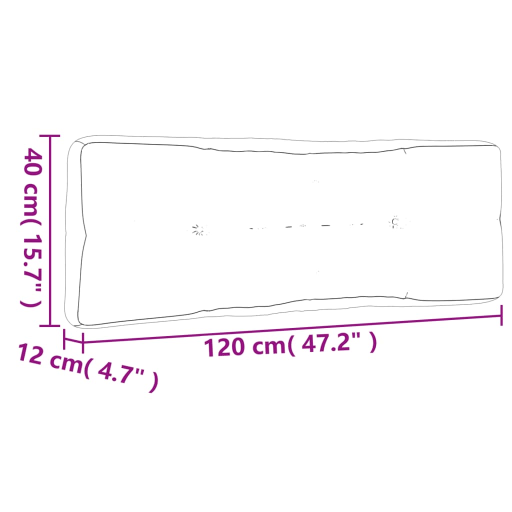 Cuscini per Pallet 2 pz Beige in Tessuto | homemem39