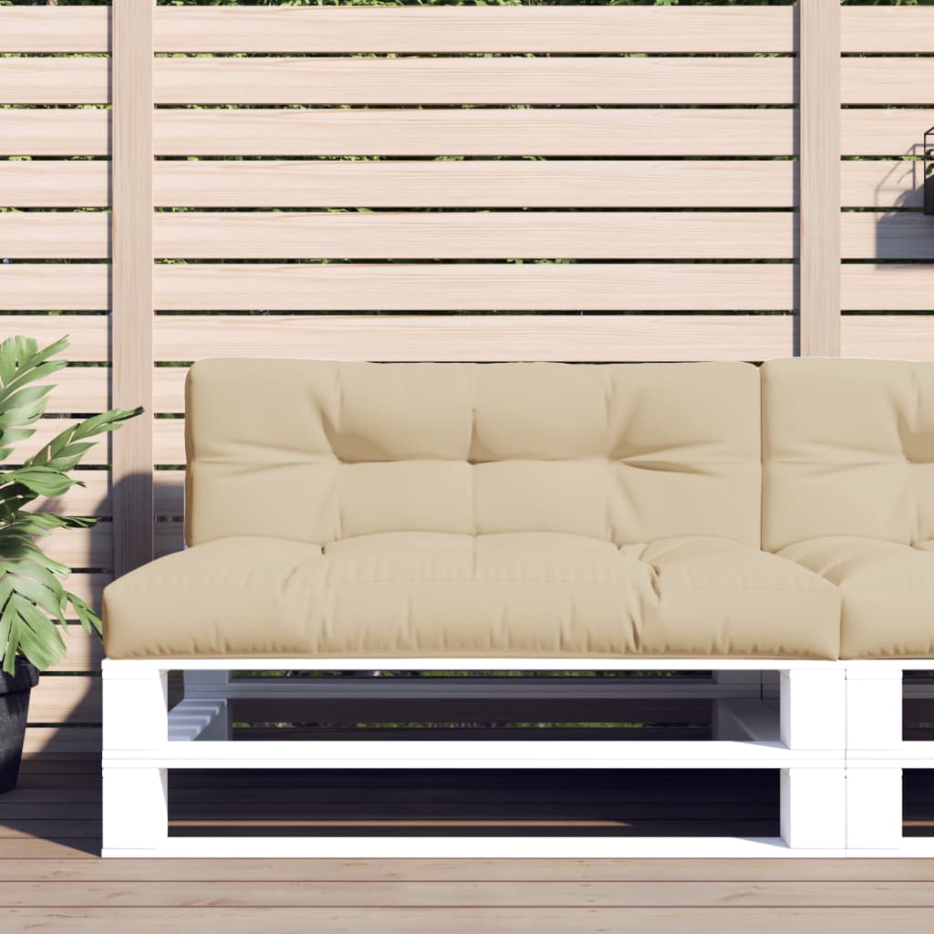 Cuscini per Pallet 2 pz Beige in Tessuto | homemem39