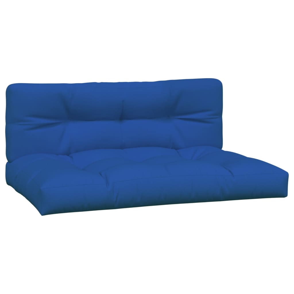 Cuscini per Pallet 2 pz Blu Reale in Tessuto | homemem39