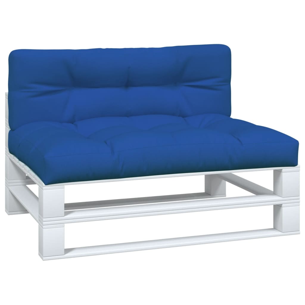 Cuscini per Pallet 2 pz Blu Reale in Tessuto | homemem39