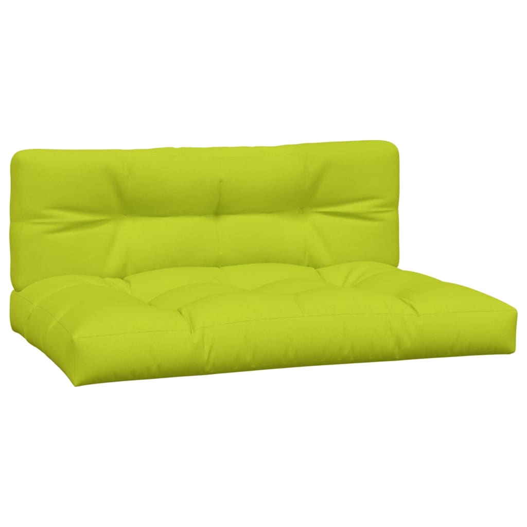 Cuscini per Divani in Pallet 2 pz Verde Intenso in Tessuto | homemem39