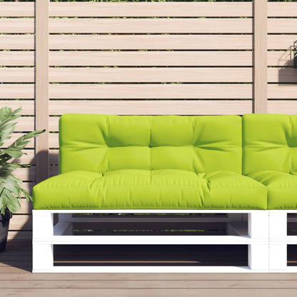 Cuscini per Divani in Pallet 2 pz Verde Intenso in Tessuto | homemem39