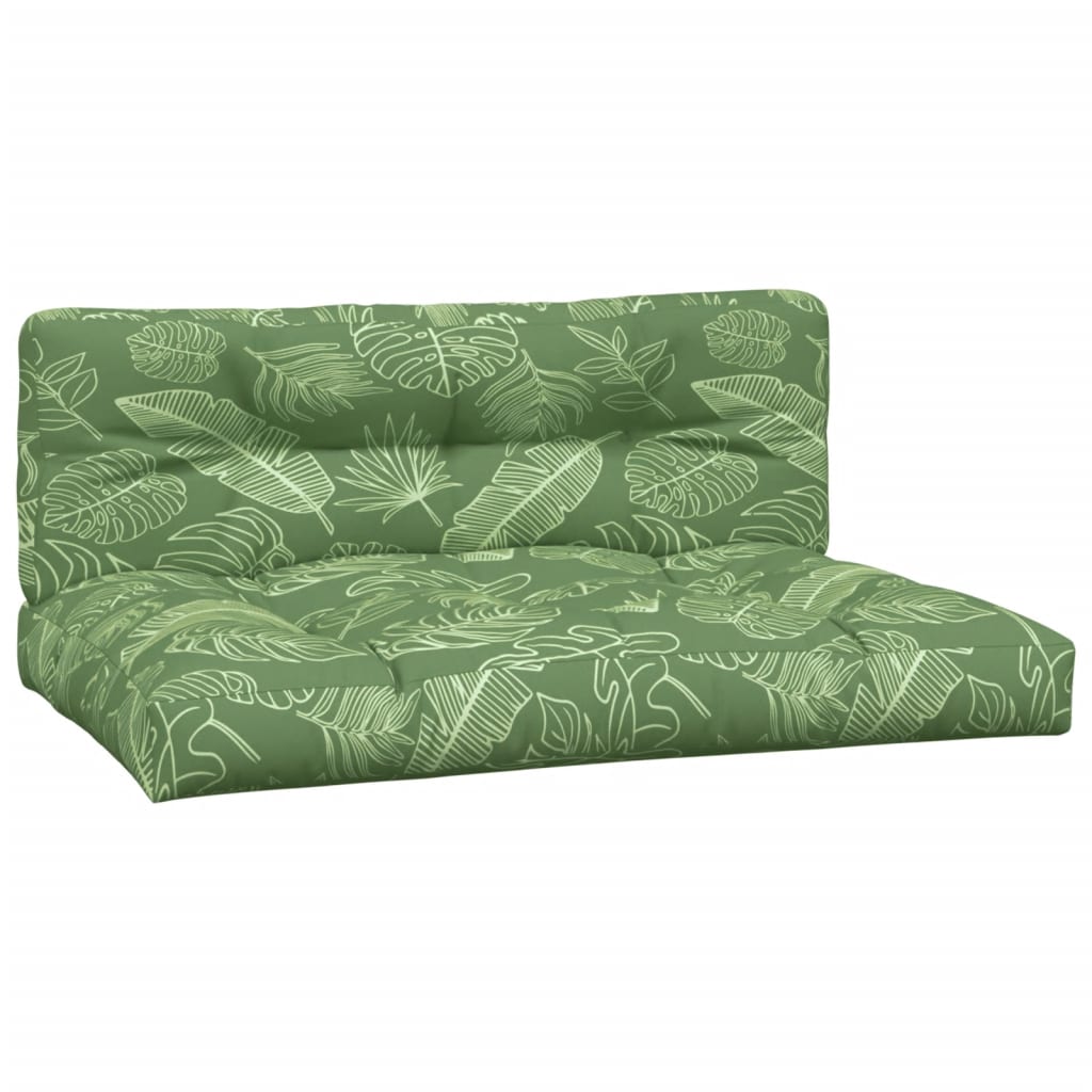 Cuscini per Pallet 2 pz Motivo a Foglie Tessuto | homemem39
