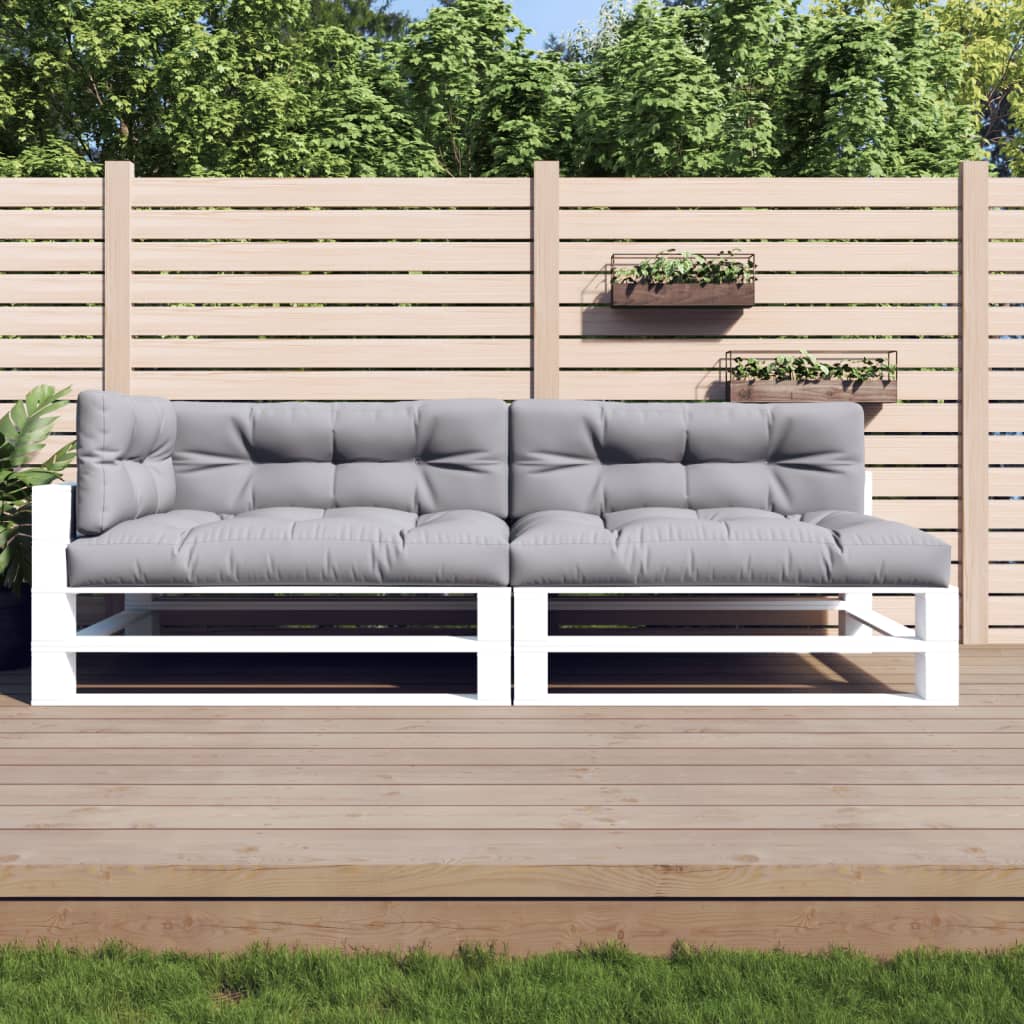 Cuscini per Pallet 5 pz Grigi in Tessuto | homemem39