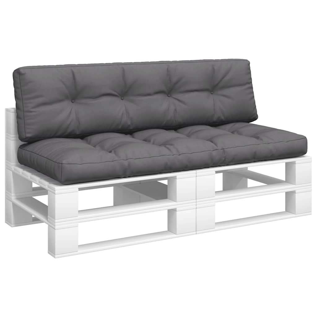 Cuscini per Pallet 2 pz Antracite in Tessuto | homemem39