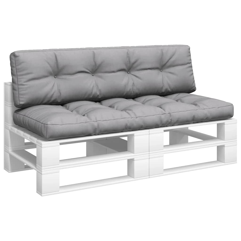 Cuscini per Pallet 2 pz Grigi in Tessuto | homemem39