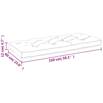 Cuscini per Pallet 2 pz Crema in Tessuto | homemem39