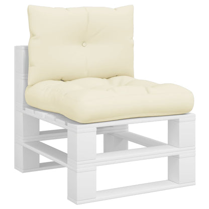 Cuscini per Pallet 2 pz Crema in Tessuto | homemem39