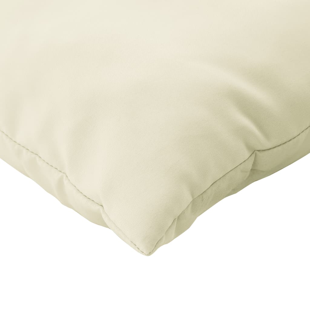 Cuscini per Pallet 2 pz Crema in Tessuto | homemem39