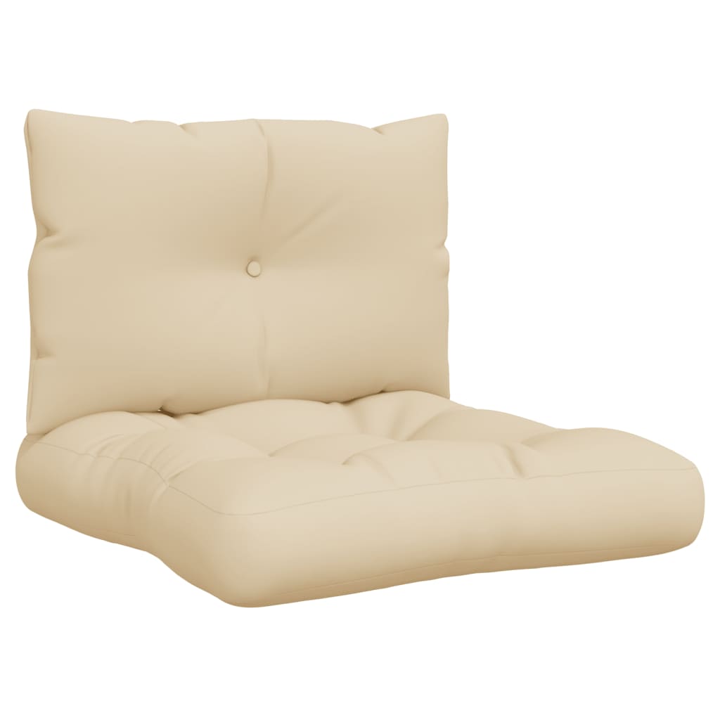Cuscini per Pallet 2 pz Beige in Tessuto | homemem39