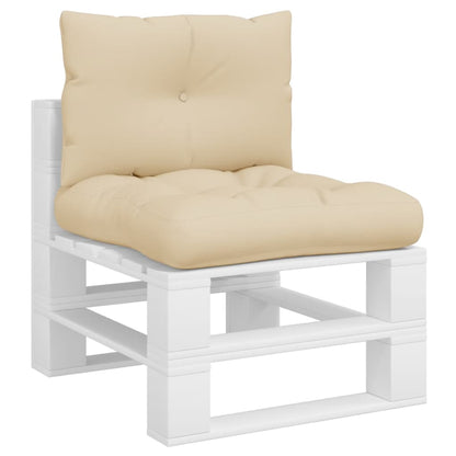 Cuscini per Pallet 2 pz Beige in Tessuto | homemem39