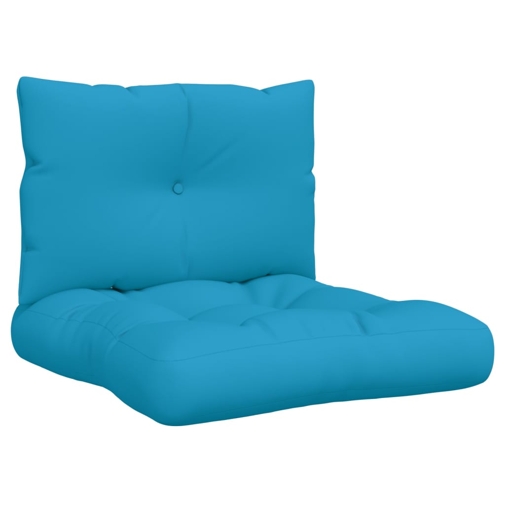 Cuscini per Pallet 2 pz Blu in Tessuto | homemem39