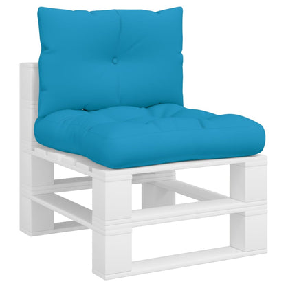 Cuscini per Pallet 2 pz Blu in Tessuto | homemem39