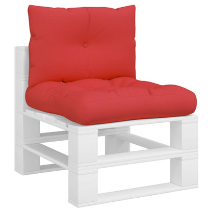 Cuscini per Pallet 2 pz Rossi in Tessuto | homemem39