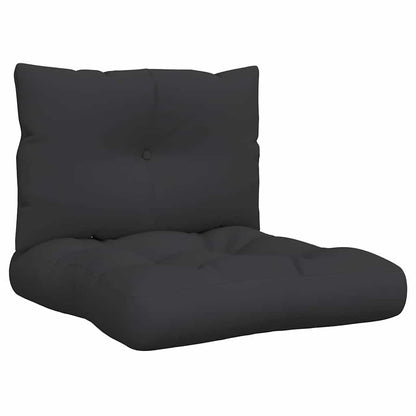Cuscini per Pallet 2 pz Neri in Tessuto | homemem39