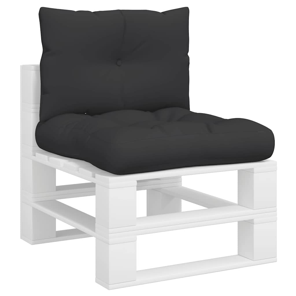 Cuscini per Pallet 2 pz Neri in Tessuto | homemem39