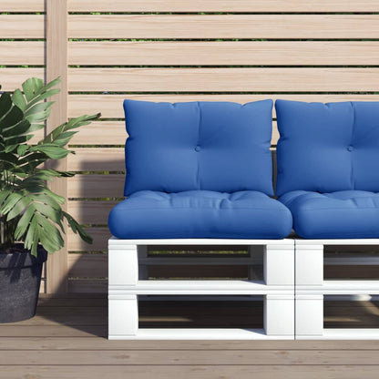 Cuscini per Pallet 2 pz Blu Reale in Tessuto | homemem39