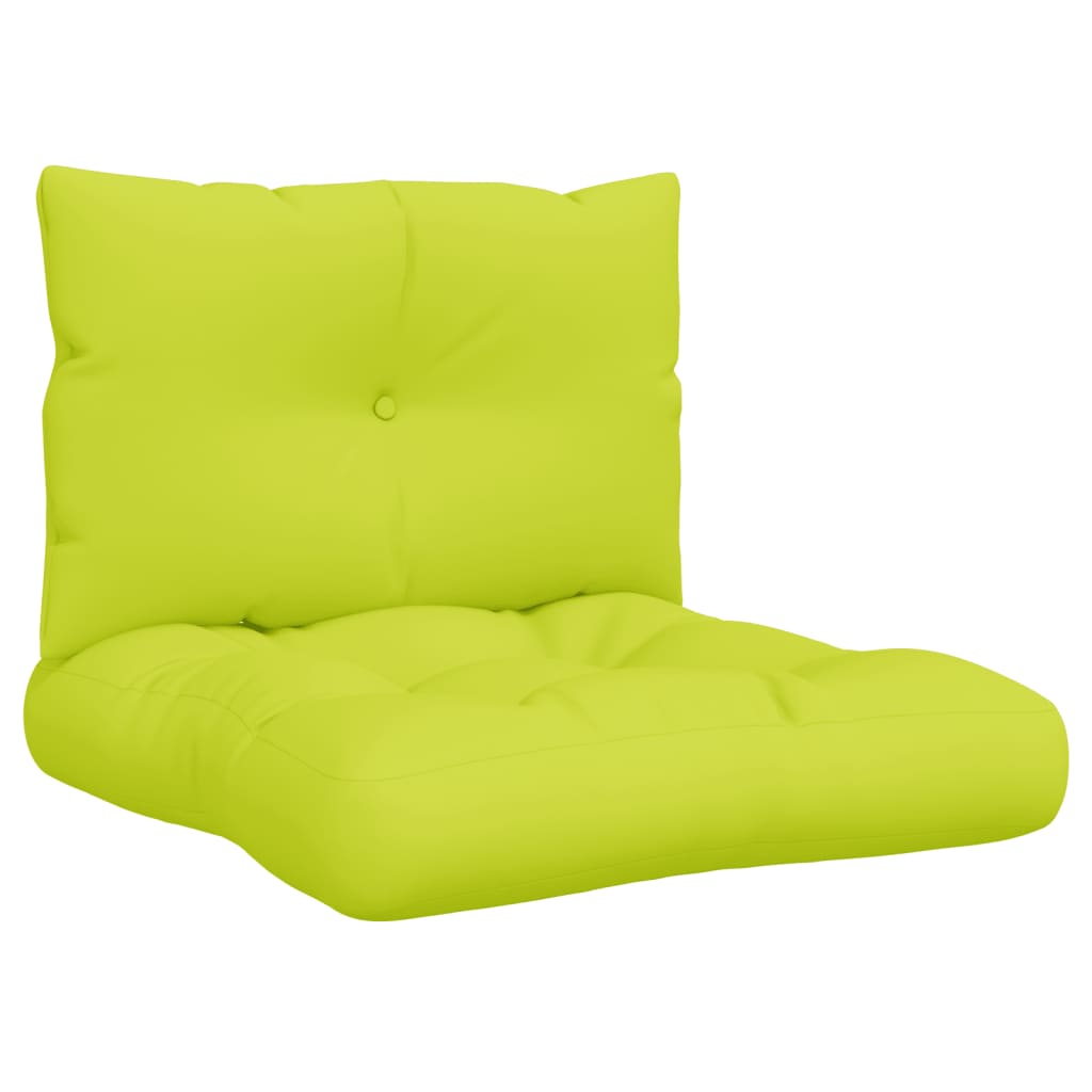 Cuscini per Divani in Pallet 2 pz Verde Intenso in Tessuto | homemem39
