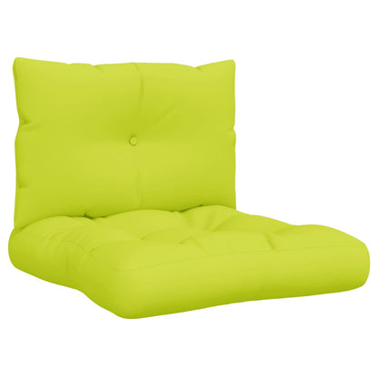 Cuscini per Divani in Pallet 2 pz Verde Intenso in Tessuto | homemem39