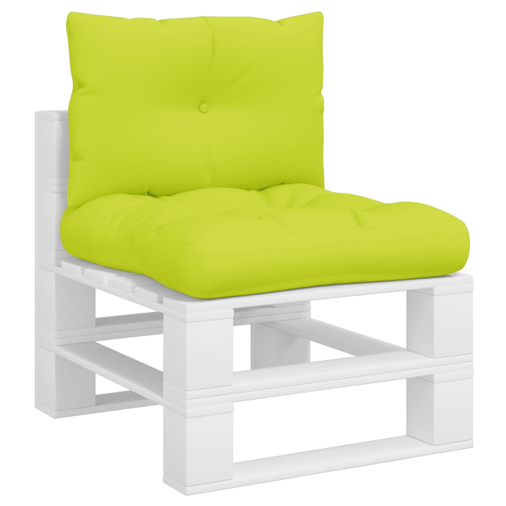 Cuscini per Divani in Pallet 2 pz Verde Intenso in Tessuto | homemem39
