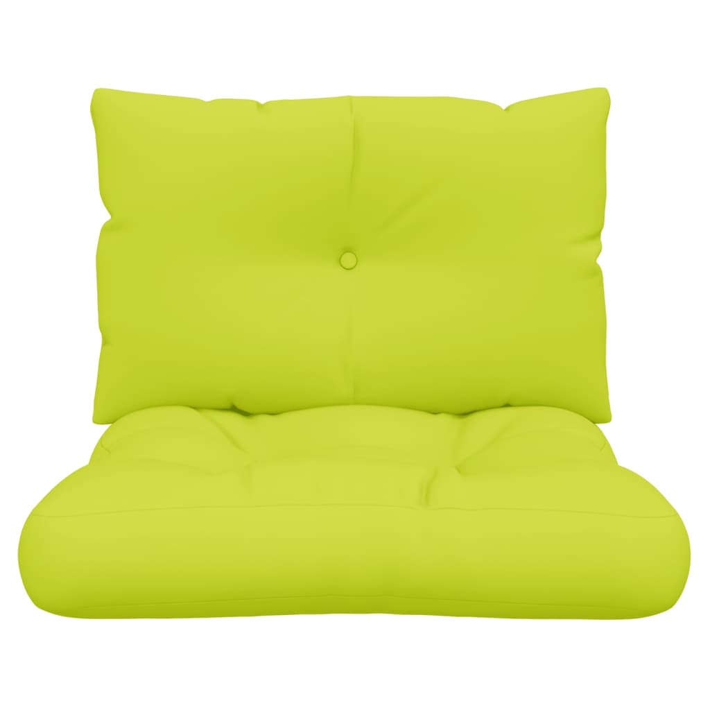 Cuscini per Divani in Pallet 2 pz Verde Intenso in Tessuto | homemem39