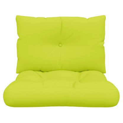 Cuscini per Divani in Pallet 2 pz Verde Intenso in Tessuto | homemem39