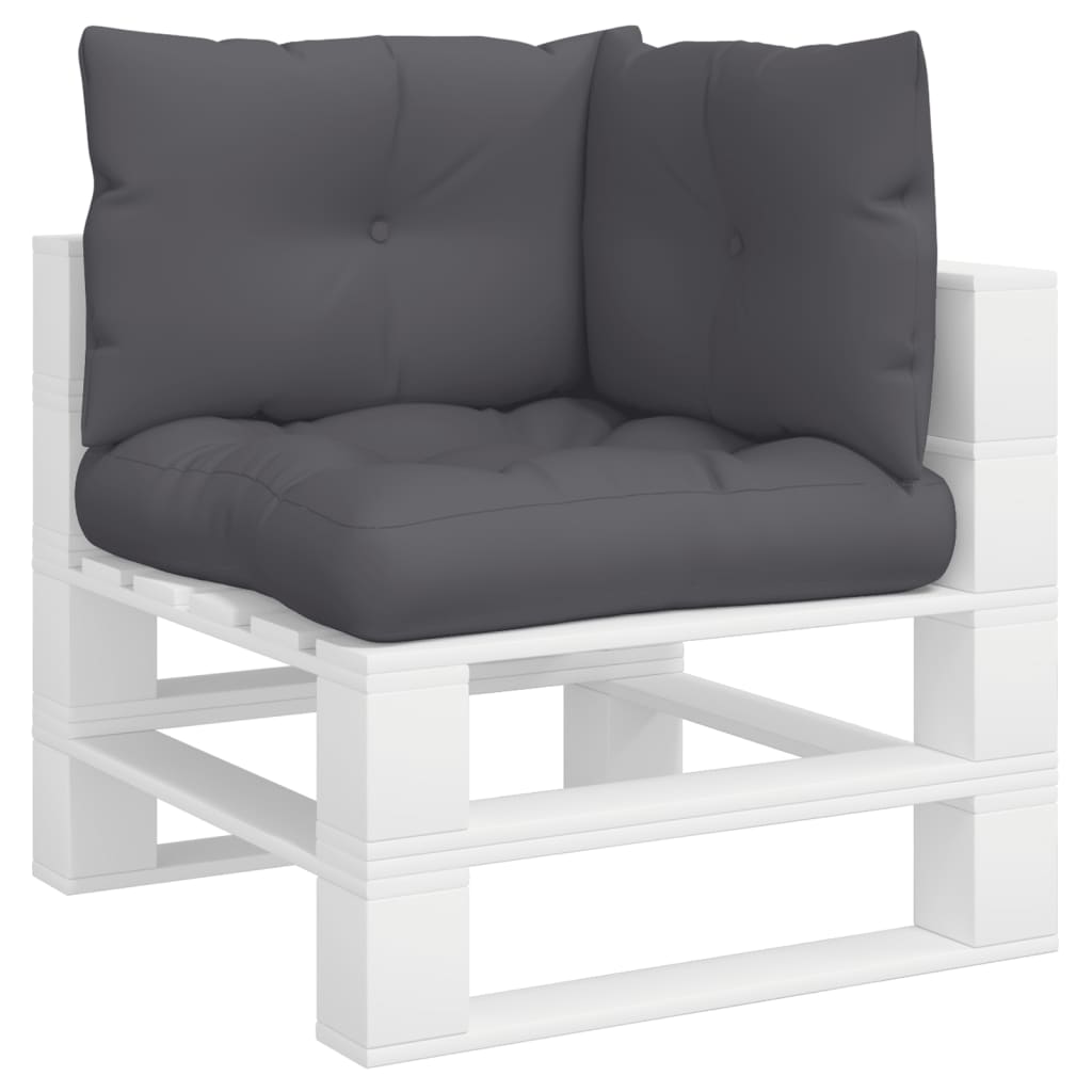 Cuscini per Pallet 3 pz Antracite in Tessuto | homemem39