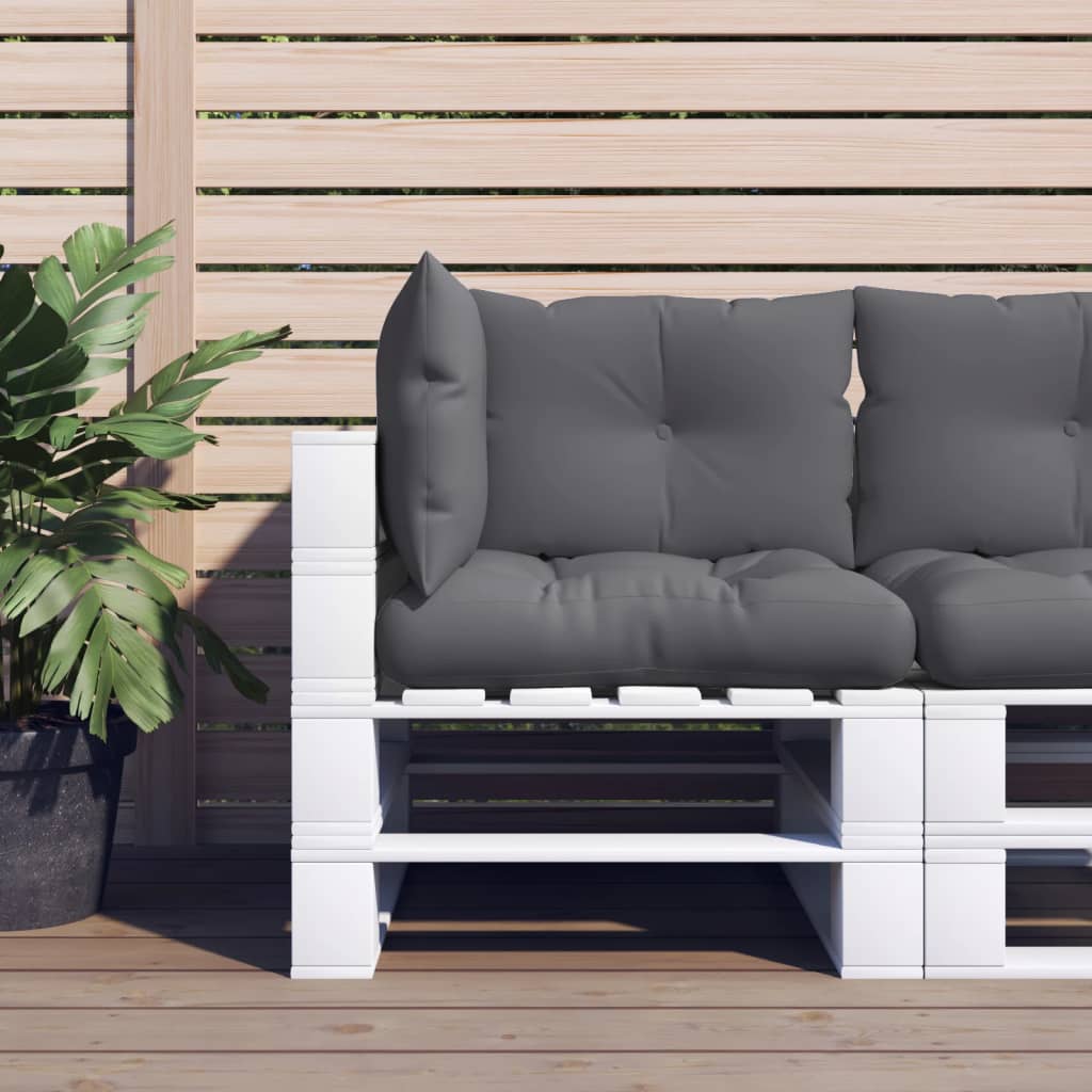 Cuscini per Pallet 3 pz Antracite in Tessuto | homemem39