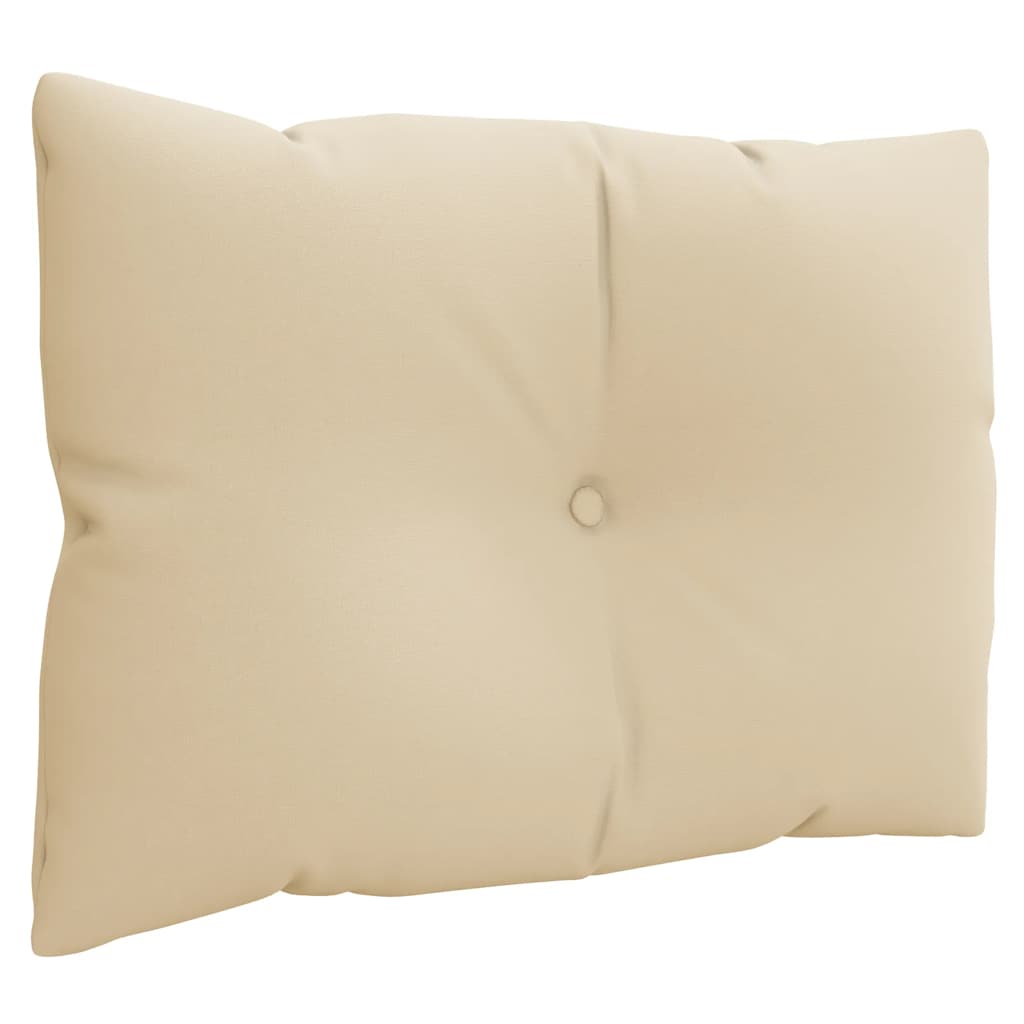 Cuscini per Pallet 3 pz Beige in Tessuto