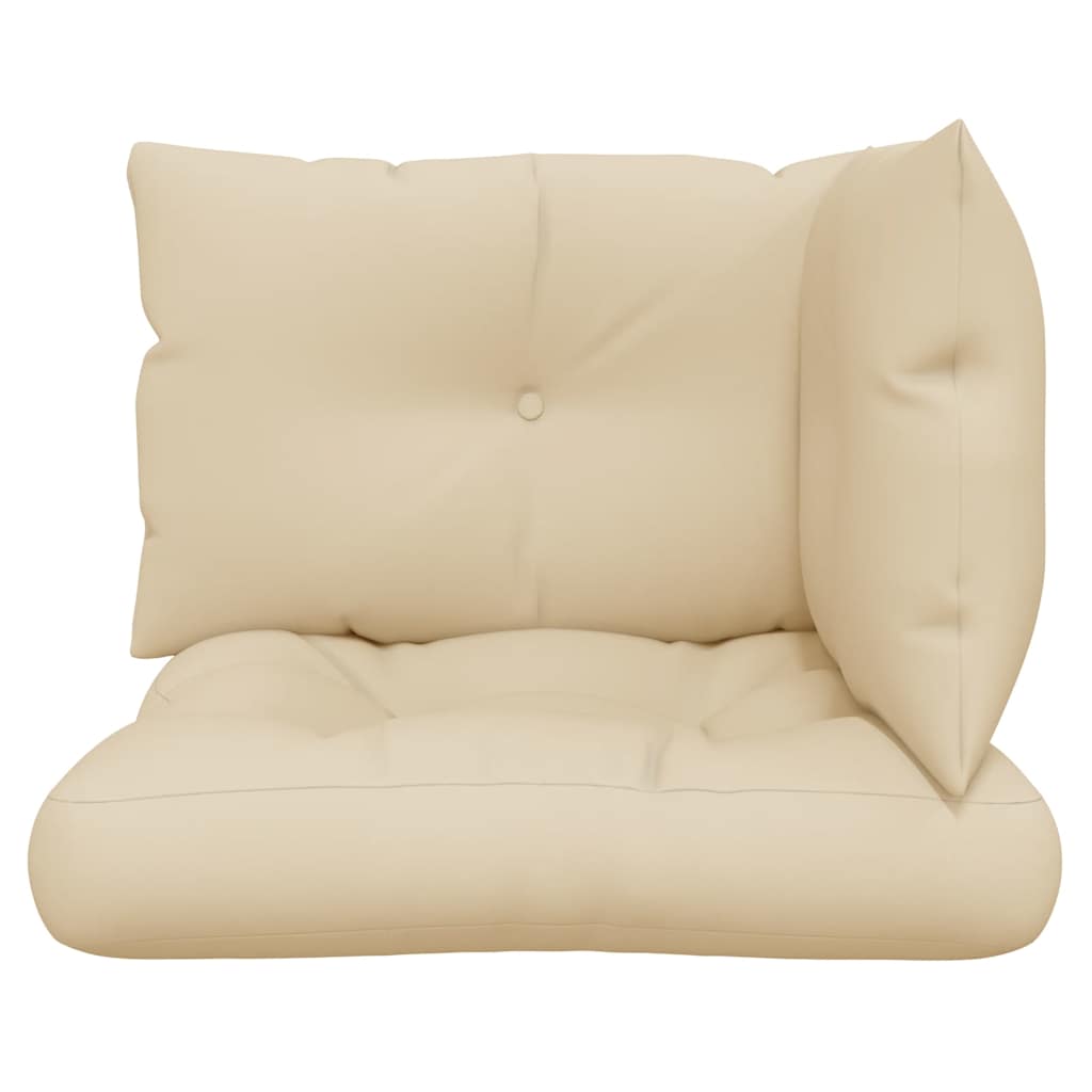 Cuscini per Pallet 3 pz Beige in Tessuto | homemem39