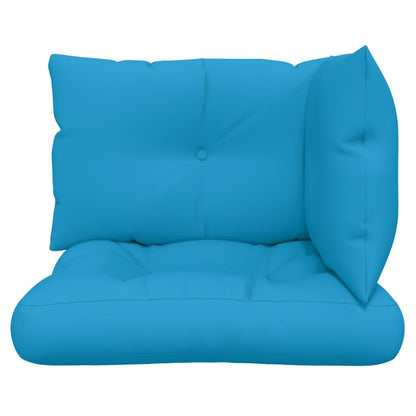 Cuscini per Pallet 3 pz Blu in Tessuto | homemem39