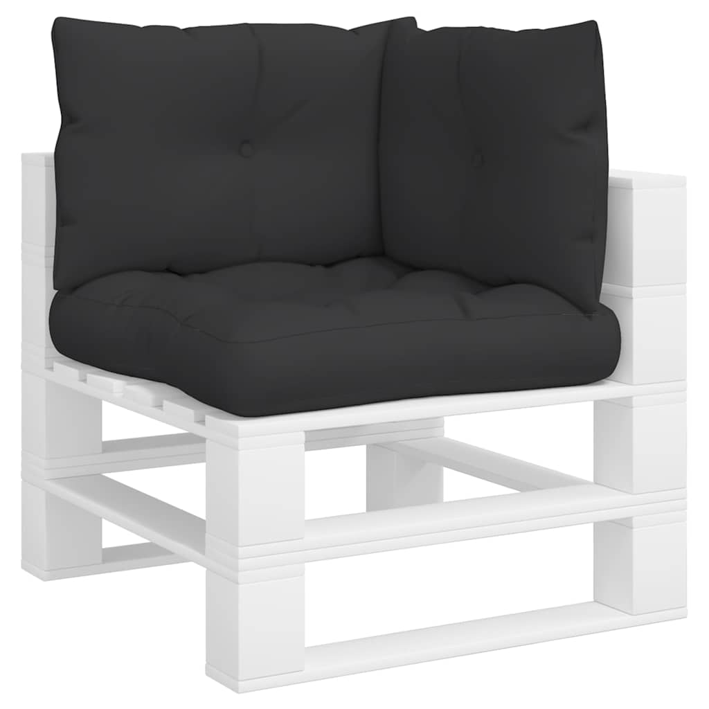 Cuscini per Pallet 3 pz Neri in Tessuto Oxford | homemem39