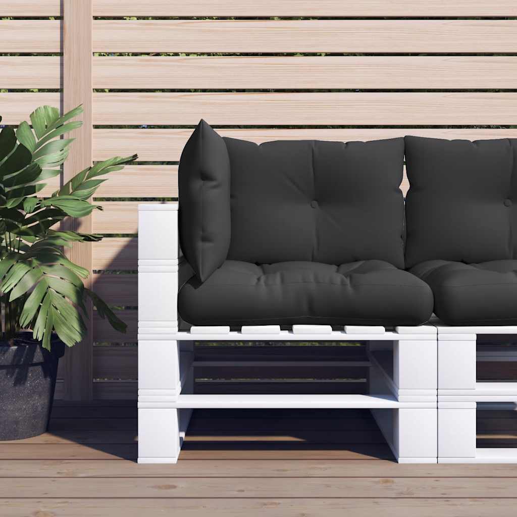 Cuscini per Pallet 3 pz Neri in Tessuto Oxford | homemem39
