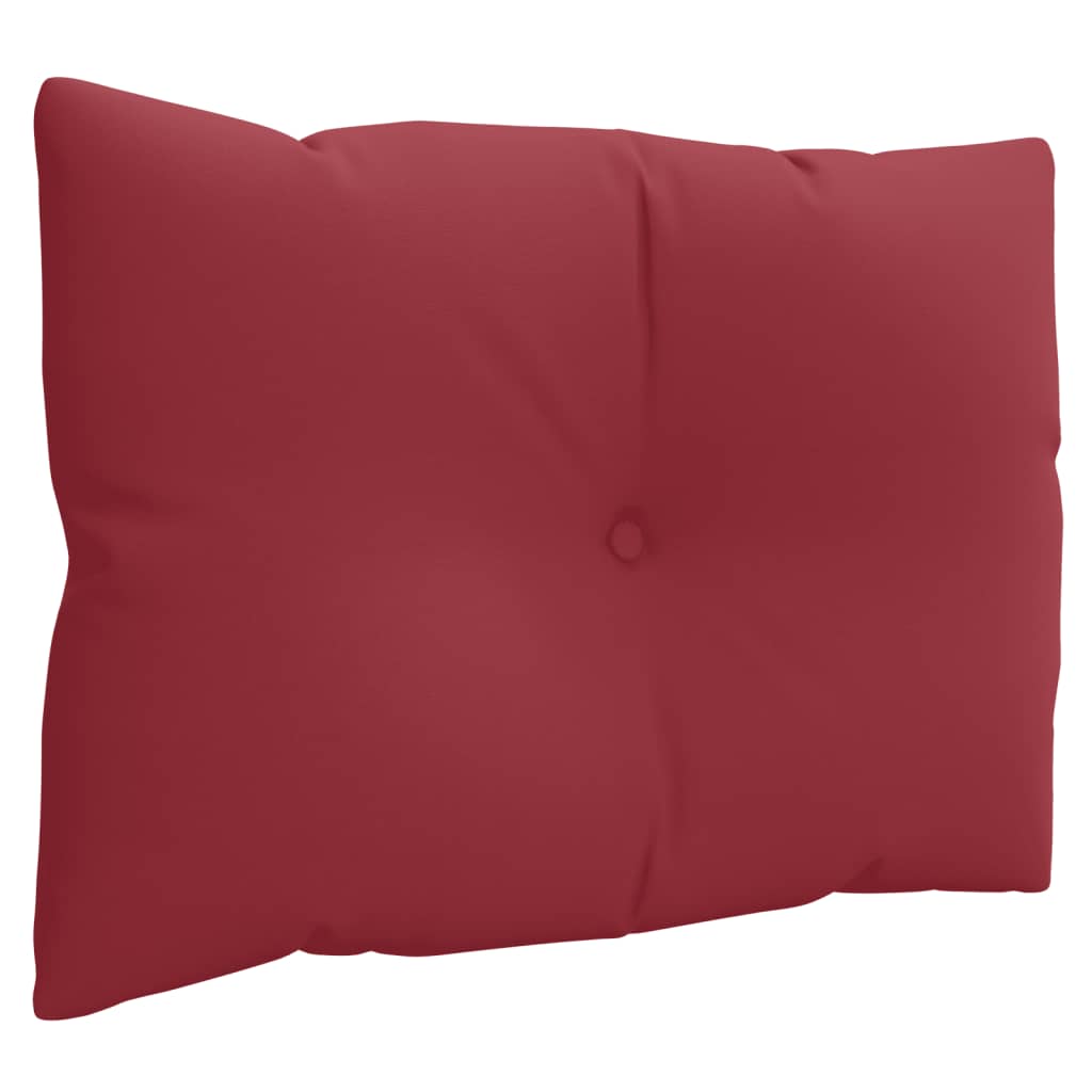 Cuscini per Pallet 3 pz Rosso Vino in Tessuto | homemem39