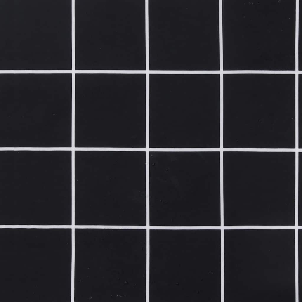Cuscini per Pallet 3 pz Motivo a Quadri Nero in Tessuto Oxford | homemem39