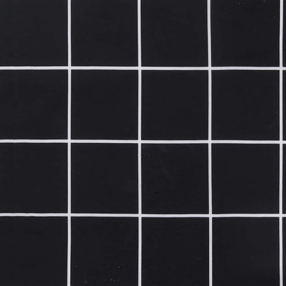 Cuscini per Pallet 3 pz Motivo a Quadri Nero in Tessuto Oxford | homemem39