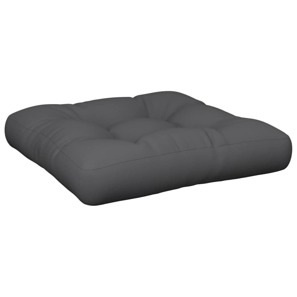 Cuscino per Pallet Antracite 60x61,5x10 cm in Tessuto | homemem39
