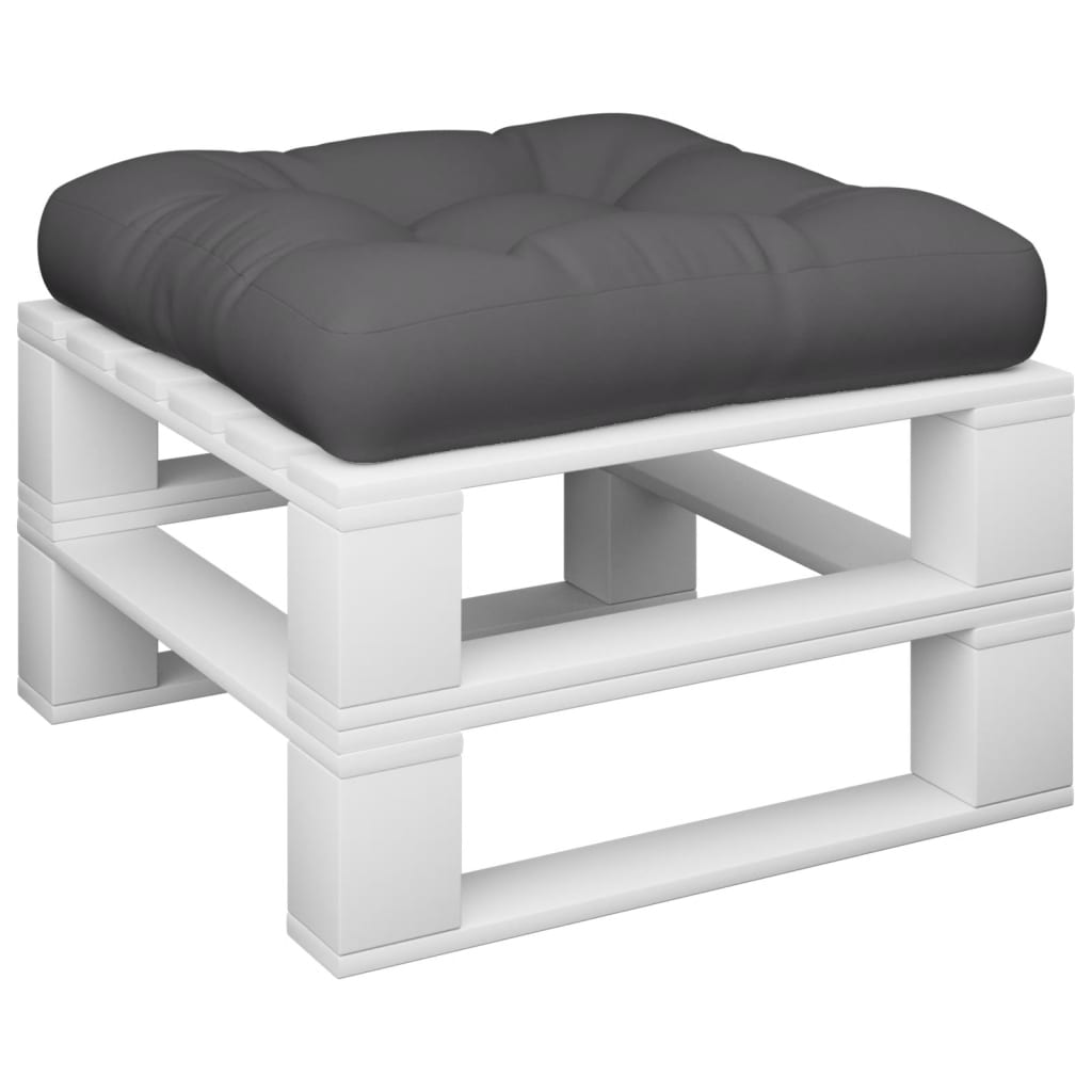 Cuscino per Pallet Antracite 60x61,5x10 cm in Tessuto | homemem39