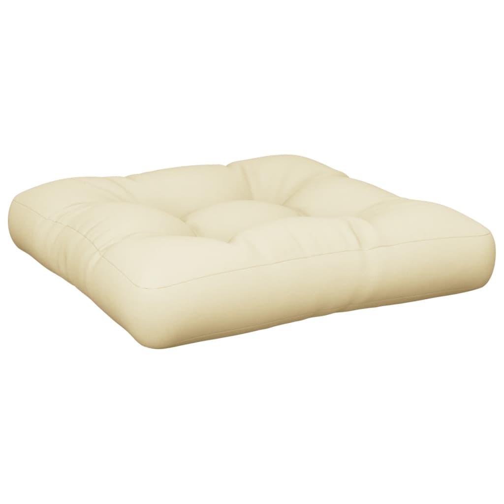 Cuscino per Pallet Crema 60x61,5x10 cm in Tessuto | homemem39