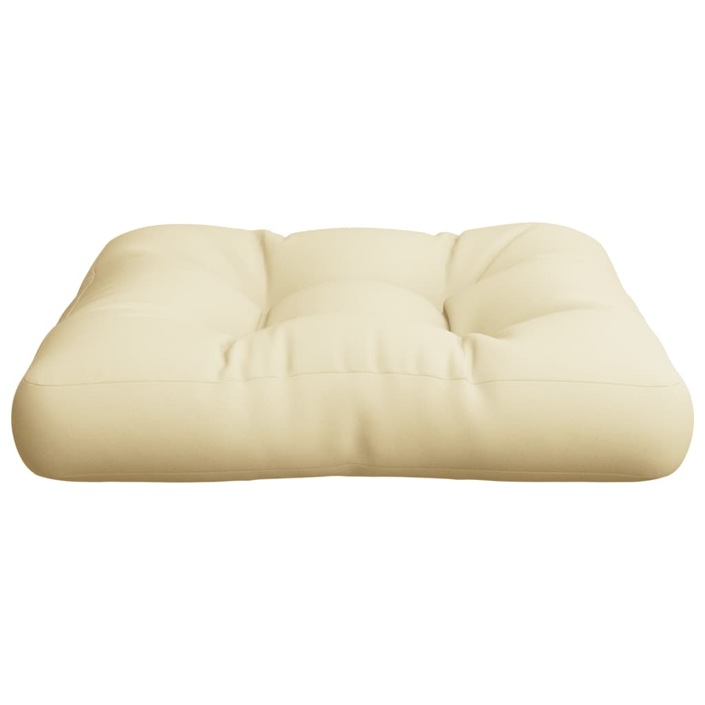 Cuscino per Pallet Crema 60x61,5x10 cm in Tessuto | homemem39