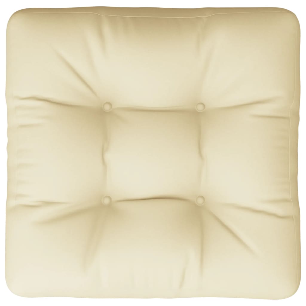 Cuscino per Pallet Crema 60x61,5x10 cm in Tessuto | homemem39