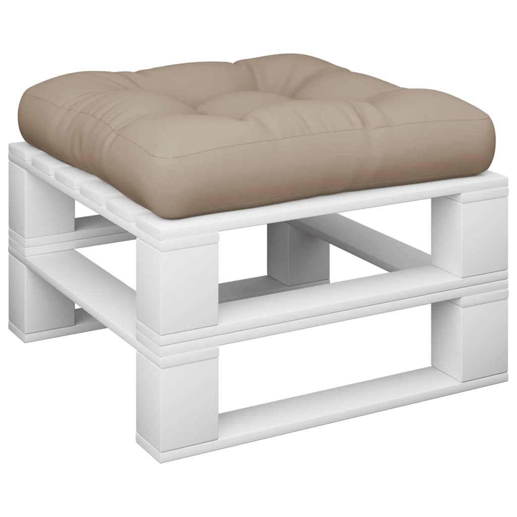 Cuscino per Pallet Tortora 60x61,5x10 cm in Tessuto | homemem39