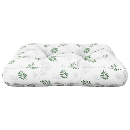 Cuscino Pallet Motivo a Foglie 60x61,5x10 cm in Tessuto Oxford | homemem39
