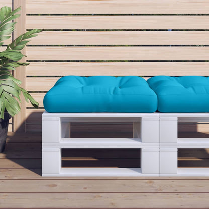 Cuscino per Pallet Azzurro 58x58x10 cm in Tessuto | homemem39