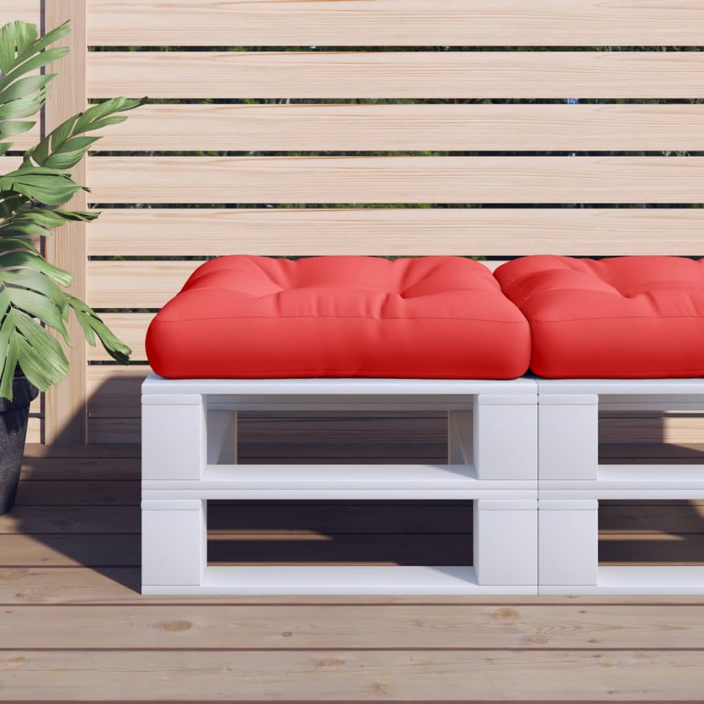 Cuscino per Pallet Rosso 58x58x10 cm in Tessuto | homemem39