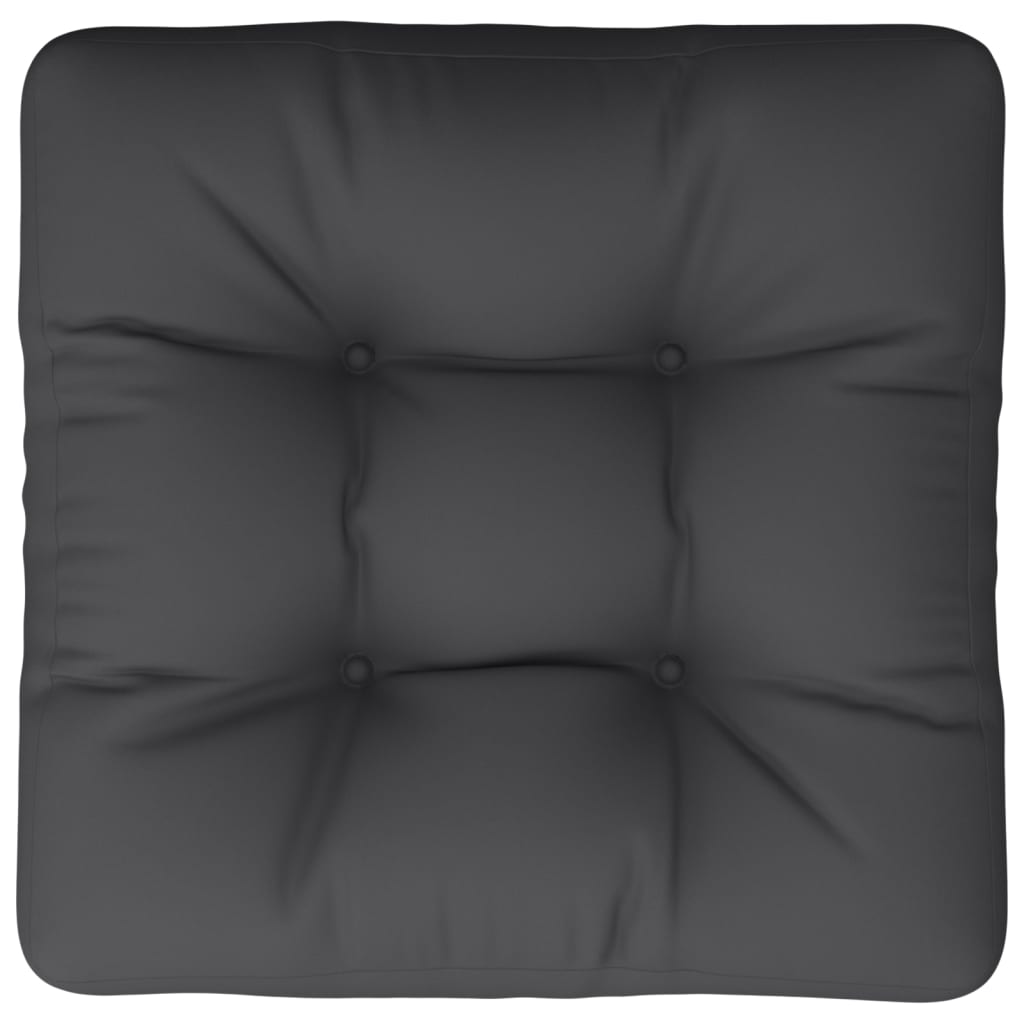 Cuscino per Pallet Nero 58x58x10 cm in Tessuto | homemem39