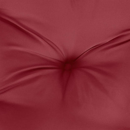 Cuscino per Pallet Rosso Vino 58x58x10 cm in Tessuto